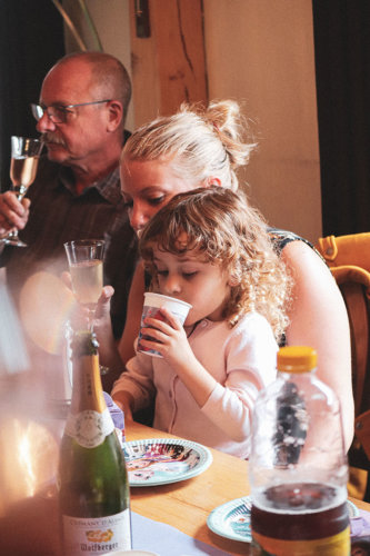 fête famille portrait