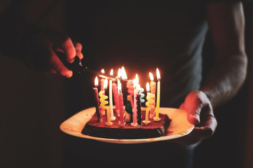 anniversaire bougie gateau