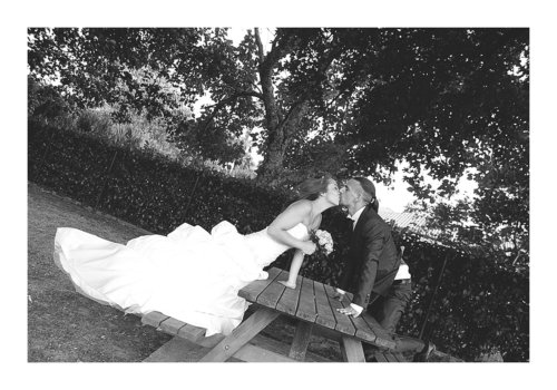 couple mariage noir et blanc