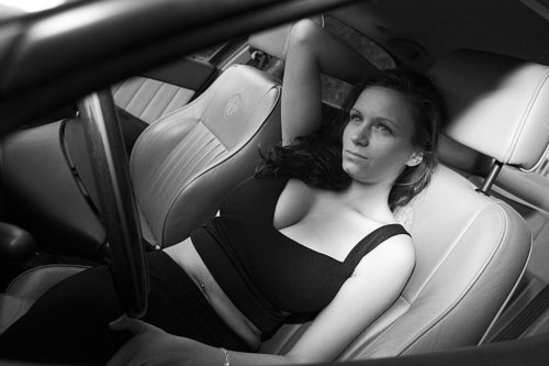 portrait voiture femme